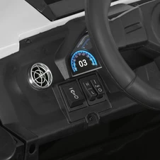 Двухместный детский электромобиль M 6291 EBLR-1 (24V) багги, 2 аккумулятора, белый фото 32