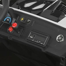 Двухместный детский электромобиль M 6291 EBLR-1 (24V) багги, 2 аккумулятора, белый фото 57