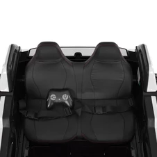 Двухместный детский электромобиль M 6291 EBLR-1 (24V) багги, 2 аккумулятора, белый фото 14