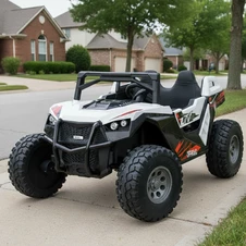Двухместный детский электромобиль M 6291 EBLR-1 (24V) багги, 2 аккумулятора, белый купить