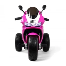Детский мотоцикл M 6264 EL-8 для девочки, кожаное сиденье, 2 мотора, розовый фото 33