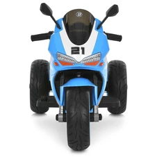 Детский мотоцикл на аккумуляторе M 6264 EL-4, мягкое сиденье, 2 мотора, синий фото 99