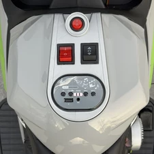 Детский электромотоцикл M 6264 EL-2, мягкое сиденье, 2 мотора, черный фото 14