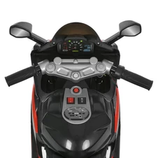 Детский электромотоцикл M 6264 EL-2, мягкое сиденье, 2 мотора, черный фото 25