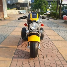 Детский мотоцикл M 6263 EL-6 на аккумуляторе, Harley-Davidson, желтый фото 11