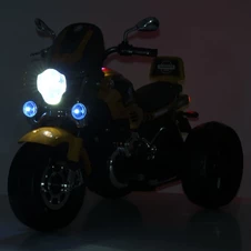 Детский мотоцикл M 6263 EL-6 на аккумуляторе, Harley-Davidson, желтый фото 13