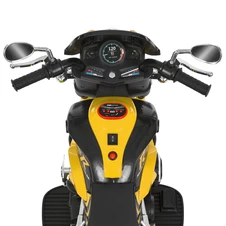 Детский мотоцикл M 6263 EL-6 на аккумуляторе, Harley-Davidson, желтый фото 32