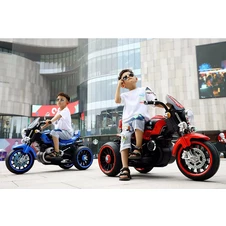 Детский мотоцикл M 6263 EL-6 на аккумуляторе, Harley-Davidson, желтый фото 14