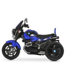 Детский мотоцикл M 6263 EL-4 на аккумуляторе, Harley-Davidson, синий фото 13