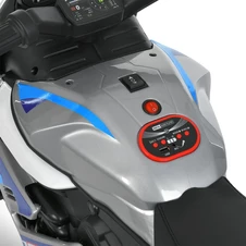 Мотоцикл для детей M 6262 EL-11, кожаное сиденье, серый фото 13