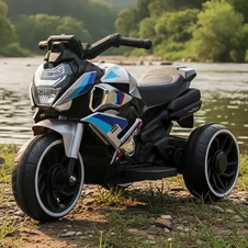 Мотоцикл для детей M 6262 EL-11, кожаное сиденье, серый купить