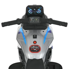 Мотоцикл для детей M 6262 EL-11, кожаное сиденье, серый фото 99