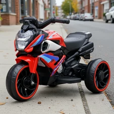 Детский мотоцикл на аккумуляторе M 6262 EL-3, мягкое сиденье, красный купить