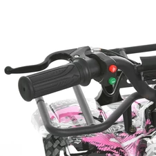 Подростковый квадроцикл HB-EATV 800NP-8, три аккумулятора, двигатель 800 Вт, розовый фото 13