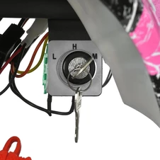 Подростковый квадроцикл HB-EATV 800NP-8, три аккумулятора, двигатель 800 Вт, розовый фото 57