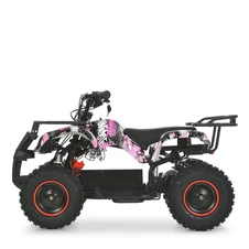 Подростковый квадроцикл HB-EATV 800NP-8, три аккумулятора, двигатель 800 Вт, розовый фото 88
