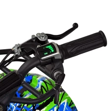 Подростковый квадроцикл HB-EATV 800N-4-5, три аккумулятора, двигатель 800 Вт, зелено-синий фото 32