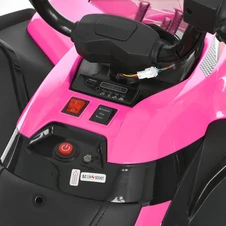 Детский квадроцикл M 6294 EL-8 розовый, мягкое сиденье, два двигателя фото 57