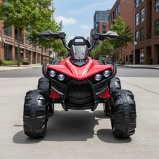 Детский квадроцикл M 6294 EL-8 розовый, мягкое сиденье, два двигателя фото 33