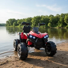 Детский квадроцикл M 6294 EL-8 розовый, мягкое сиденье, два двигателя фото 55