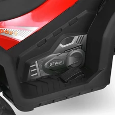 Детский электроквадроцикл M 6294 EL-3 красный, кожаное сиденье, два двигателя фото 20