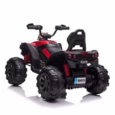 Детский электроквадроцикл M 6294 EL-3 красный, кожаное сиденье, два двигателя фото 99