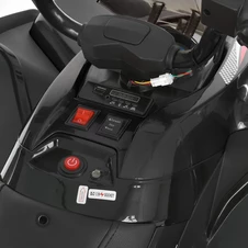 Детский электроквадроцикл M 6294 EL-2 черный, кожаное сиденье, два двигателя фото 32