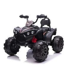 Детский электроквадроцикл M 6294 EL-2 черный, кожаное сиденье, два двигателя фото 33