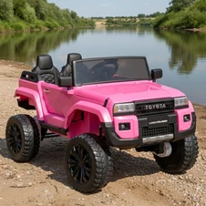 Двухместный детский электромобиль M 6296 EBLR-8 (24V) Toyota, полный привод, розовый