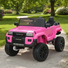 Двухместный детский электромобиль M 6296 EBLR-8 (24V) Toyota, полный привод, розовый фото 11