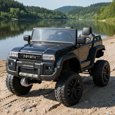 Детский электромобиль M 6296 EBLR-2 (24V) двухместный Toyota, 4 двигателя, черный купить