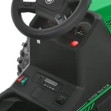 Детский электромобиль трактор M 6295 EBLR-5 с прицепом, пульт управления, зеленый фото 13