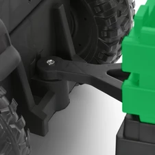 Детский электромобиль трактор M 6295 EBLR-5 с прицепом, пульт управления, зеленый фото 16