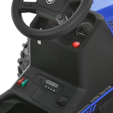 Детский электромобиль трактор M 6295 EBLR-4 с прицепом, пульт управления, синий фото 13