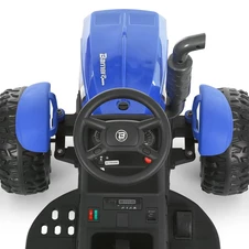 Детский электромобиль трактор M 6295 EBLR-4 с прицепом, пульт управления, синий фото 66