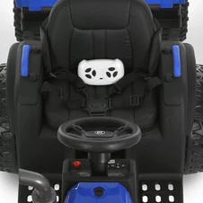 Детский электромобиль трактор M 6295 EBLR-4 с прицепом, пульт управления, синий фото 77