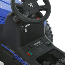 Детский электромобиль трактор M 6295 EBLR-4 с прицепом, пульт управления, синий фото 88