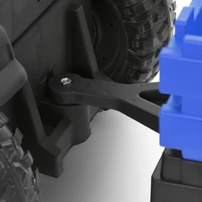 Детский электромобиль трактор M 6295 EBLR-4 с прицепом, пульт управления, синий фото 99