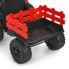 Детский электромобиль M 6295 EBLR-3 трактор с прицепом, пульт управления, красный фото 57