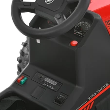 Детский электромобиль M 6295 EBLR-3 трактор с прицепом, пульт управления, красный фото 14