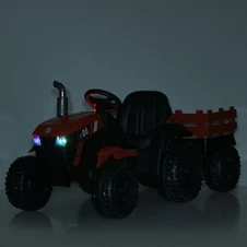 Детский электромобиль M 6295 EBLR-3 трактор с прицепом, пульт управления, красный фото 66