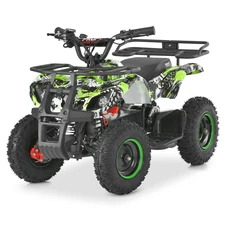 Подростковый квадроцикл HB-EATV 800NP-5, 3 аккумулятора, двигатель 800 Вт, зеленый фото 11