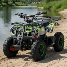 Подростковый квадроцикл HB-EATV 800NP-5, 3 аккумулятора, двигатель 800 Вт, зеленый купить
