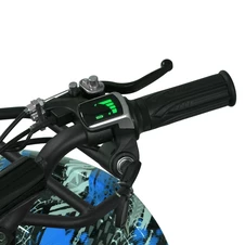 Подростковый квадроцикл HB-EATV 800NP-4, 3 аккумулятора, двигатель 800 Вт, синий фото 32