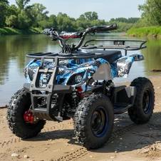 Подростковый квадроцикл HB-EATV 800NP-4, 3 аккумулятора, двигатель 800 Вт, синий купить
