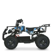 Подростковый квадроцикл HB-EATV 800NP-4, 3 аккумулятора, двигатель 800 Вт, синий фото 77