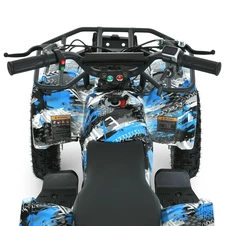 Подростковый квадроцикл HB-EATV 800NP-4, 3 аккумулятора, двигатель 800 Вт, синий фото 99