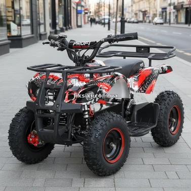 Подростковый квадроцикл HB-EATV 800NP-3, 3 аккумулятора, двигатель 800 Вт, красный