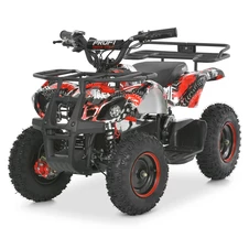 Подростковый квадроцикл HB-EATV 800NP-3, 3 аккумулятора, двигатель 800 Вт, красный фото 11