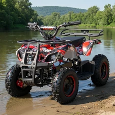 Подростковый квадроцикл HB-EATV 800NP-3, 3 аккумулятора, двигатель 800 Вт, красный купить